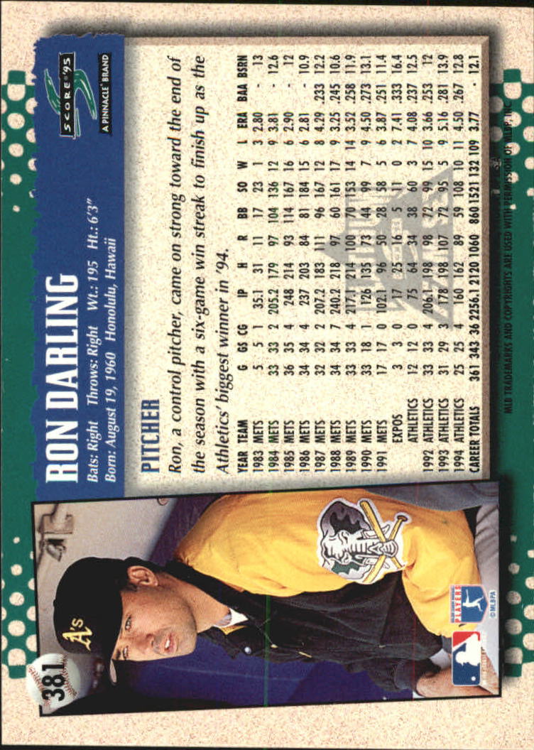 B1437- 1995 Score Platinum Team Sets BB #s 251-500 -You Pick- 15+ FREE US SHIP - Picture 203 of 419