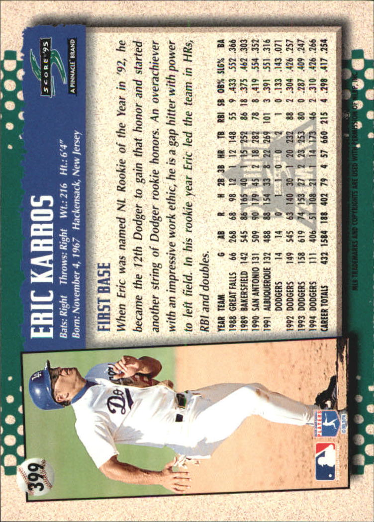 B1437- 1995 Score Platinum Team Sets BB #s 251-500 -You Pick- 15+ FREE US SHIP - Picture 237 of 419