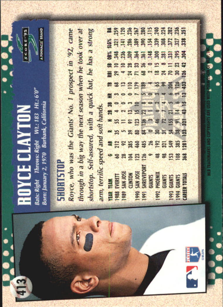 B1437- 1995 Score Platinum Team Sets BB #s 251-500 -You Pick- 15+ FREE US SHIP - Picture 261 of 419