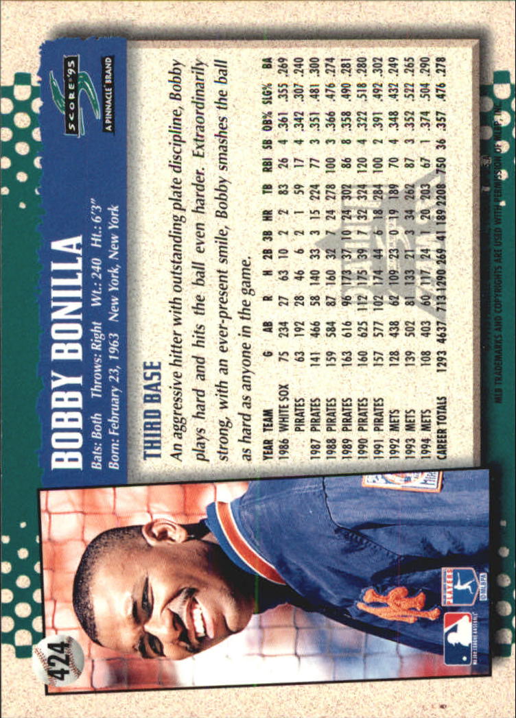B1437- 1995 Score Platinum Team Sets BB #s 251-500 -You Pick- 15+ FREE US SHIP - Picture 279 of 419