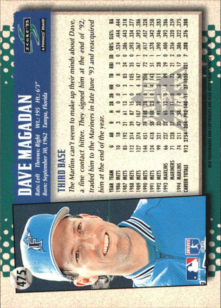 B1437- 1995 Score Platinum Team Sets BB #s 251-500 -You Pick- 15+ FREE US SHIP - Picture 371 of 419