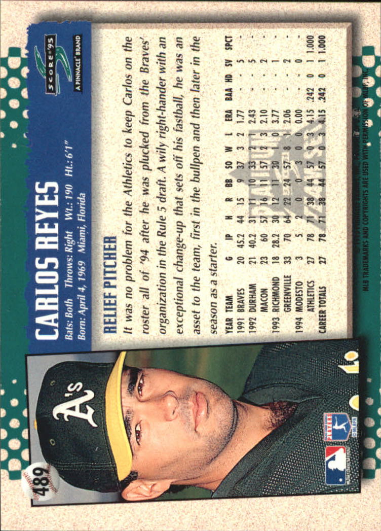 B1437- 1995 Score Platinum Team Sets BB #s 251-500 -You Pick- 15+ FREE US SHIP - Picture 397 of 419