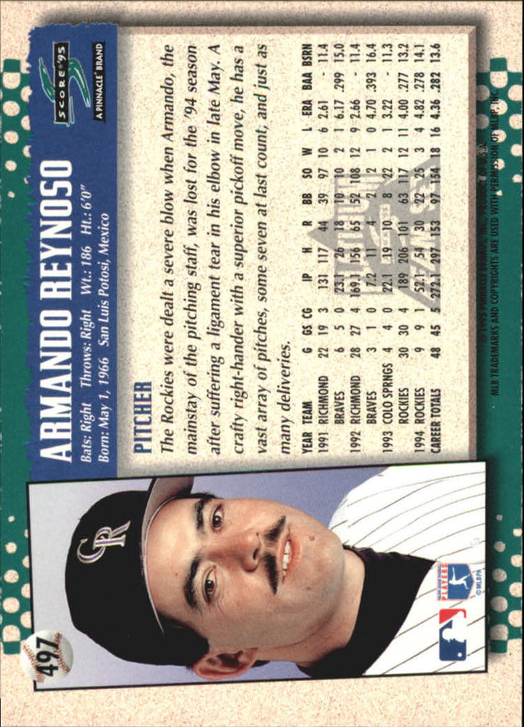 B1437- 1995 Score Platinum Team Sets BB #s 251-500 -You Pick- 15+ FREE US SHIP - Picture 411 of 419