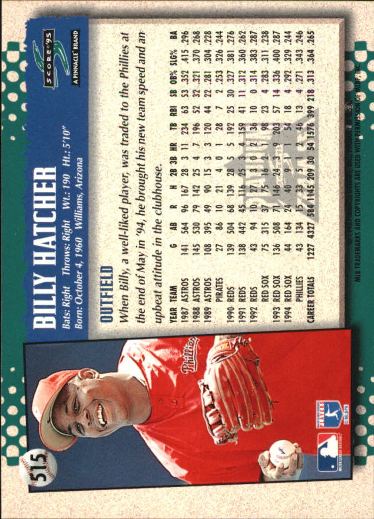 B1437- 1995 Score Platinum Team Sets BB #s 501-601 -You Pick- 15+ FREE US SHIP - Picture 31 of 177
