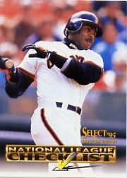 1995 Select Certified Checklists #6 Barry Bonds