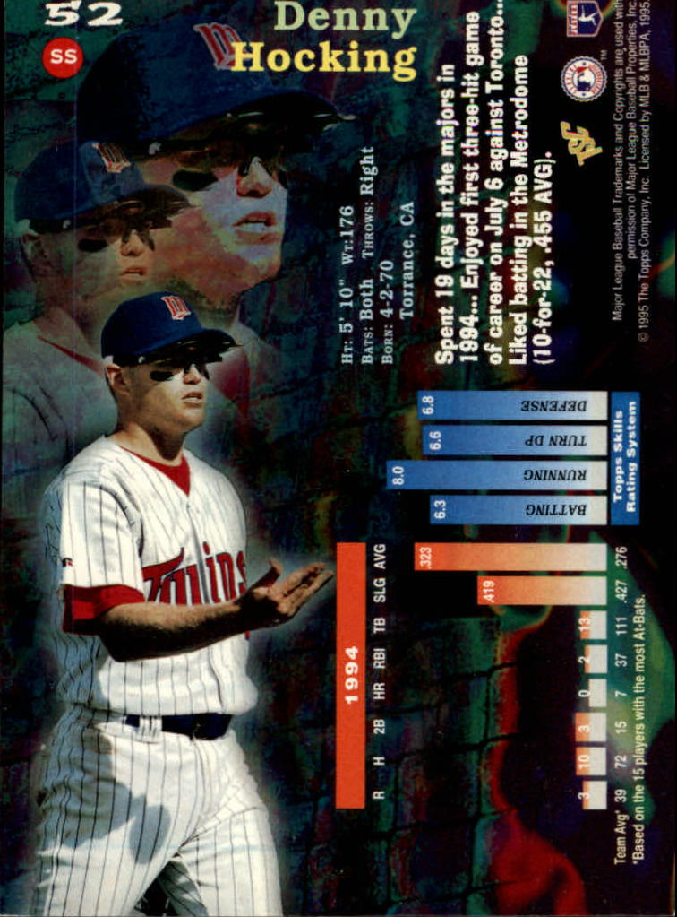 B6075- 1995 Stadium Club First Day Issue BB 1-200 -You Pick- 15+ FREE US SHIP