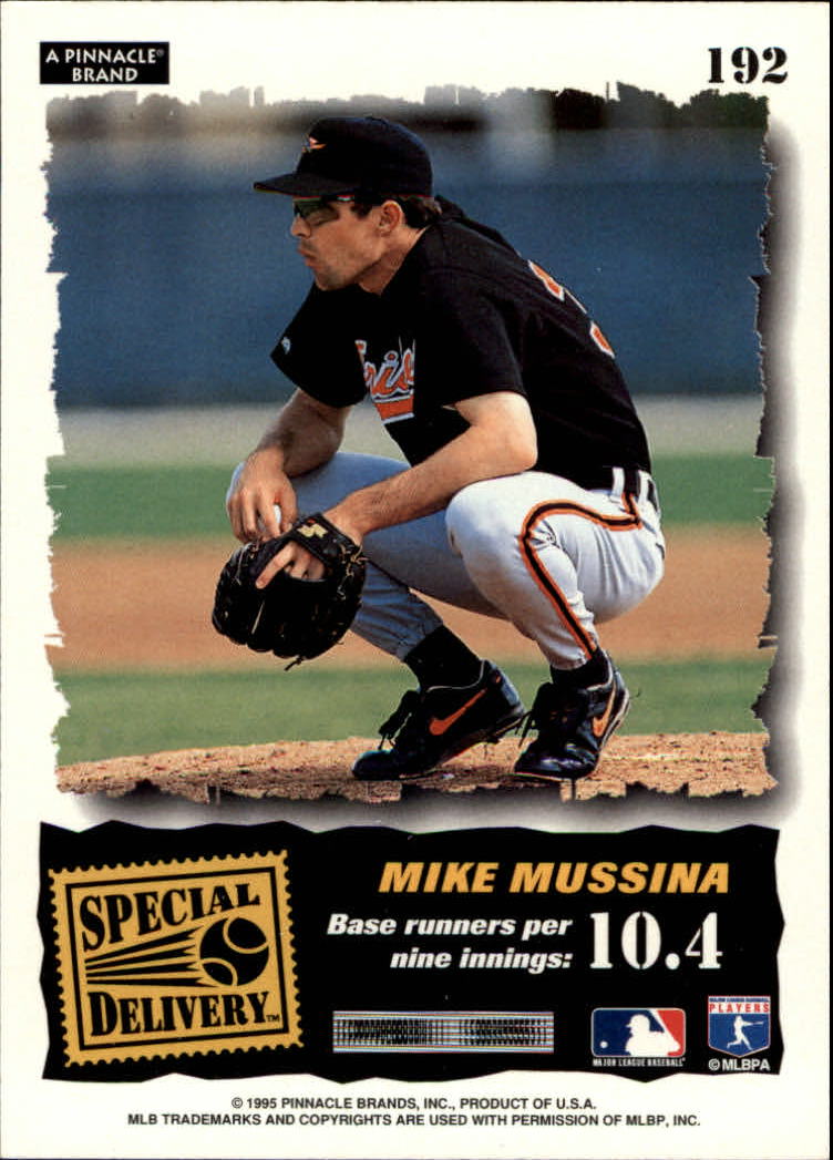 1995 Summit #192 Mike Mussina SD back image