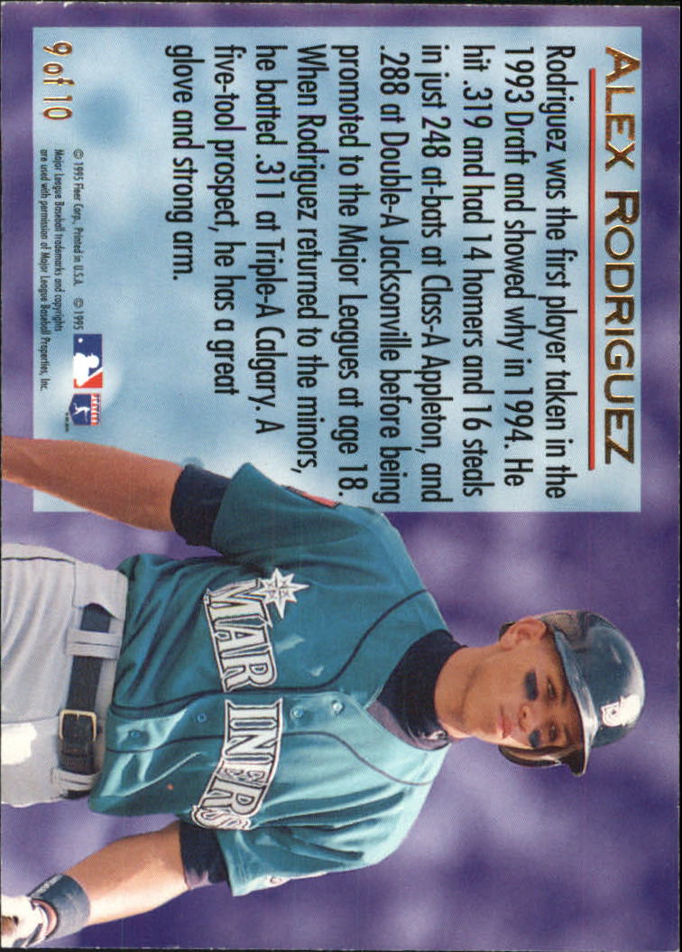 1995 Ultra Golden Prospects #9 Alex Rodriguez back image