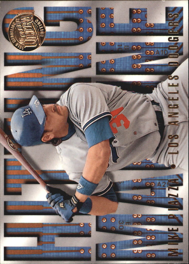 1995 Ultra Hitting Machines Gold Medallion #9 Mike Piazza