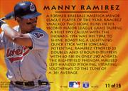 1995 Ultra Second Year Standouts Gold Medallion #11 Manny Ramirez back image