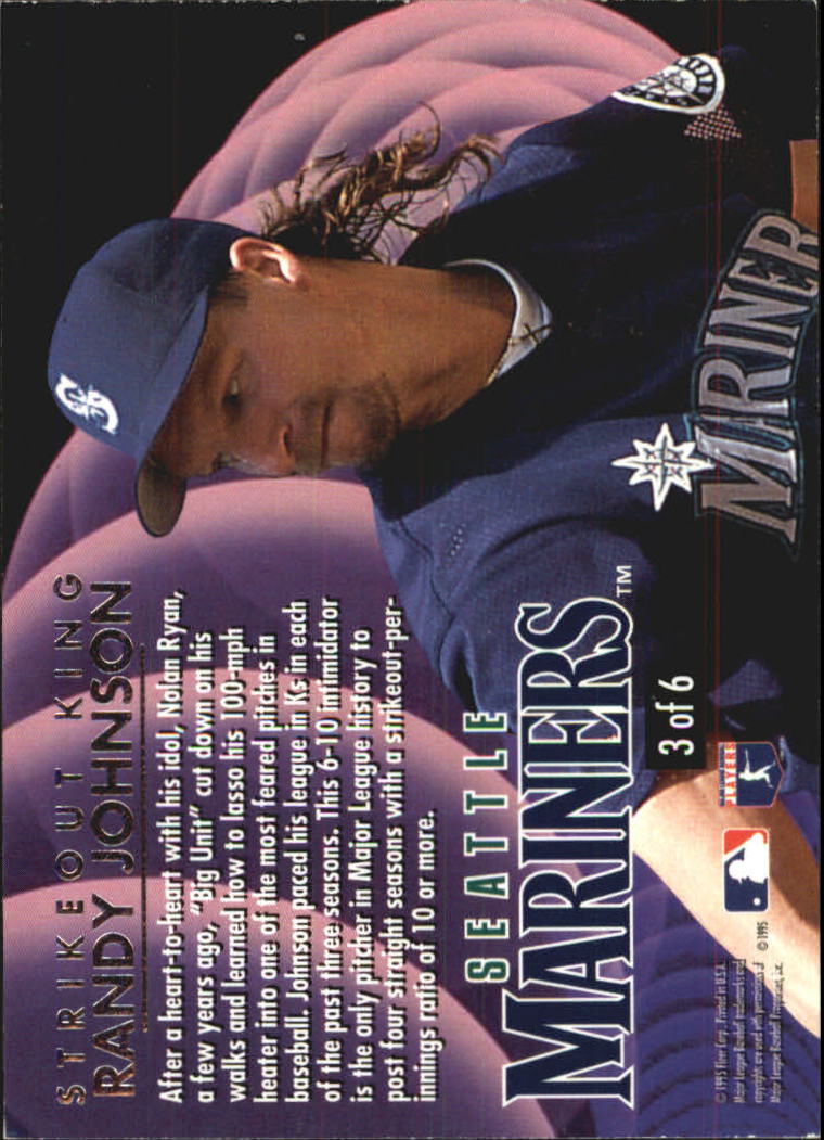1995 Ultra Strikeout Kings #3 Randy Johnson back image