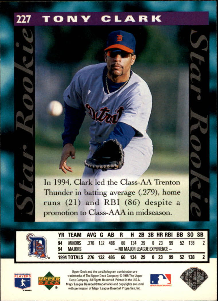 1995 Upper Deck Baseball Card Pick (Base) 1-260 - Picture 428 of 490