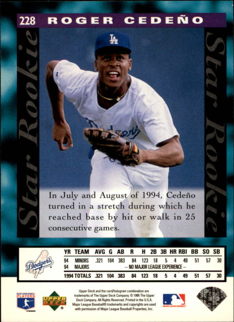 1995 Upper Deck Baseball Card Pick (Base) 1-260 - Picture 430 of 490