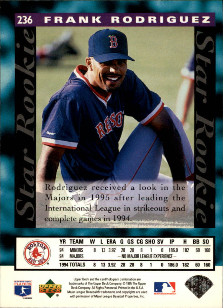 1995 Upper Deck Baseball Card Pick (Base) 1-260 - Picture 446 of 490