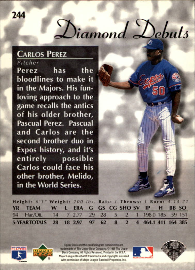 1995 Upper Deck Baseball Card Pick (Base) 1-260 - Picture 460 of 490