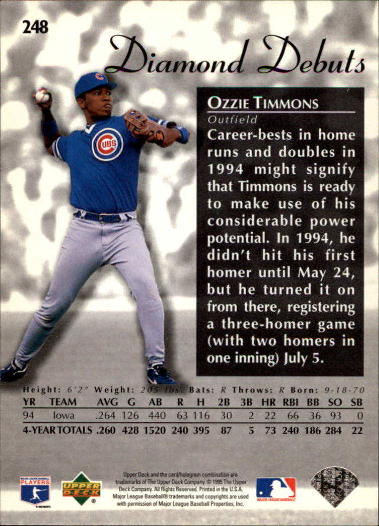 1995 Upper Deck Baseball Card Pick (Base) 1-260 - Picture 468 of 490