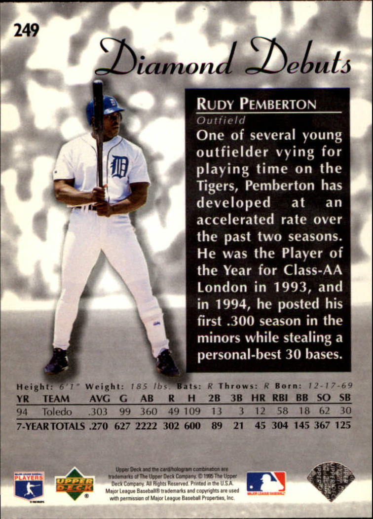 1995 Upper Deck Baseball Card Pick (Base) 1-260 - Picture 470 of 490