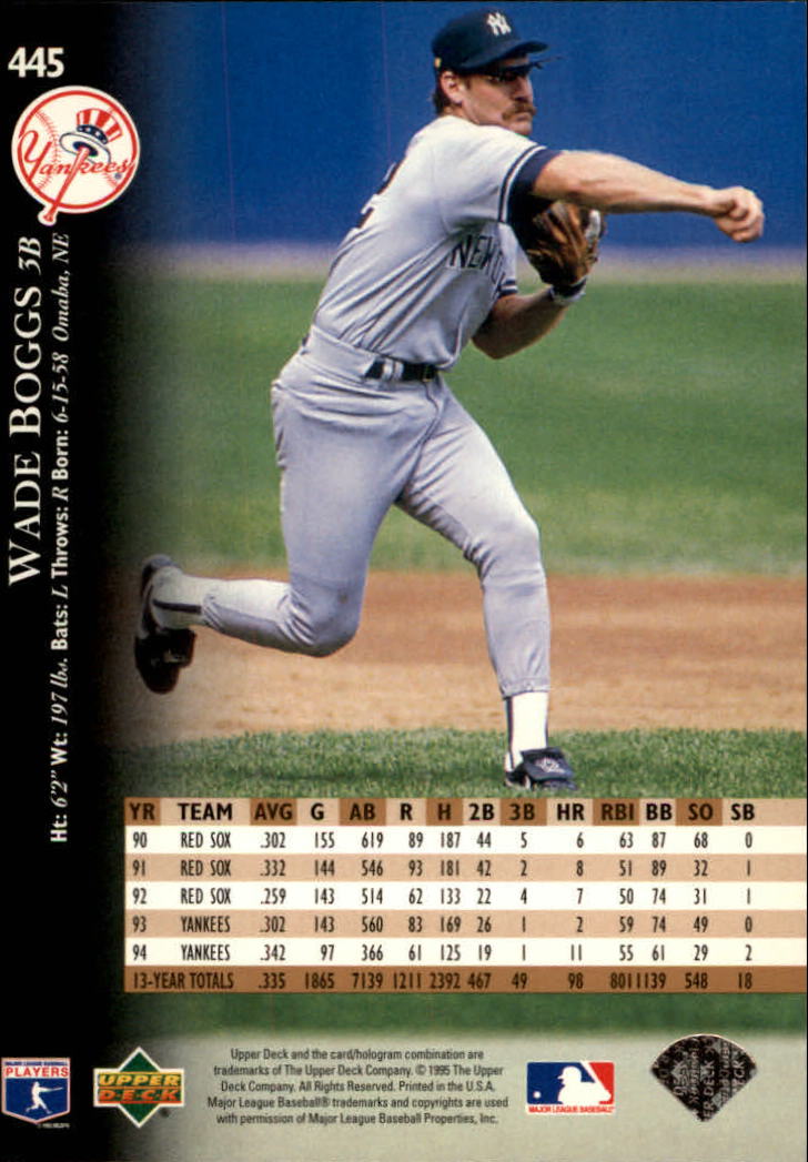 Wade Boggs cards (1989-2024) Red Sox Yankees Rays - You Choose