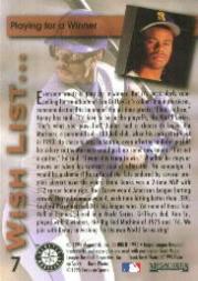 1995 Megacards Griffey Jr. Wish List #7 KG Wishes: To Assist/B.A.T. back image