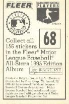 1995 Panini Stickers #68 Cal Ripken Jr. back image