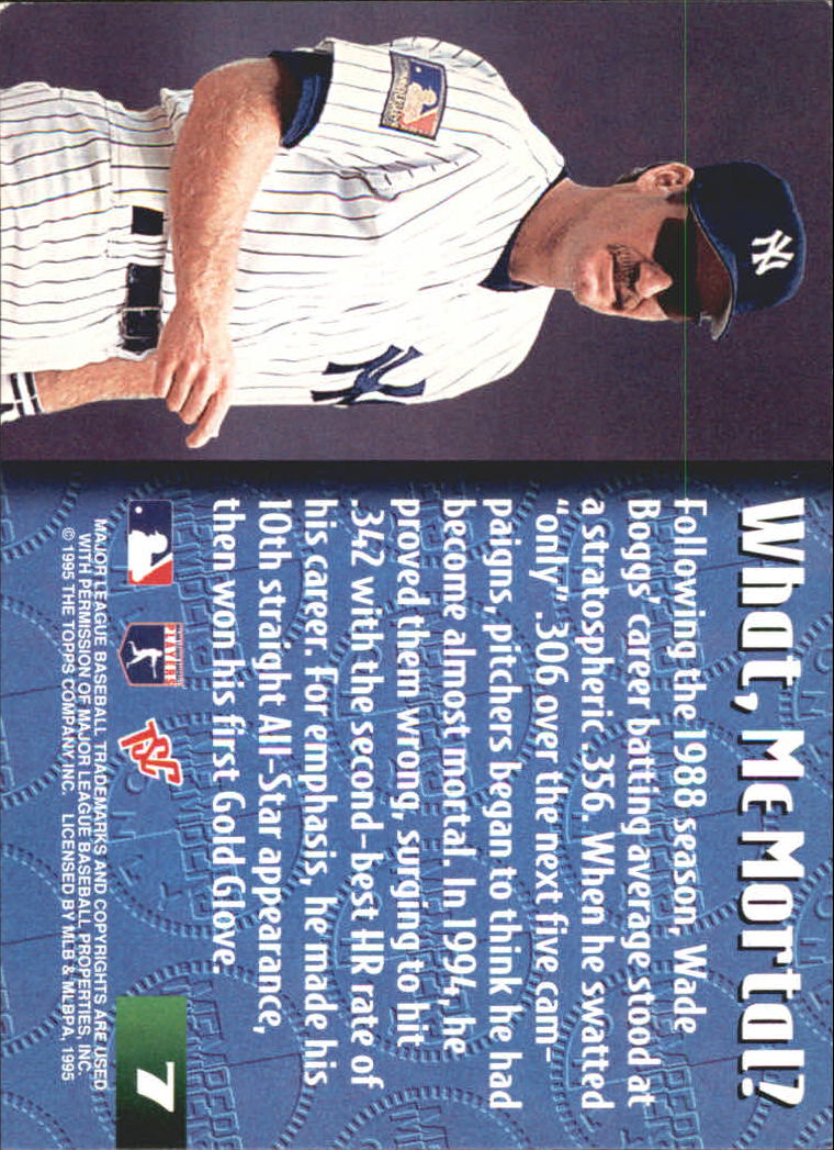 Wade Boggs cards (1989-2024) Red Sox Yankees Rays - You Choose