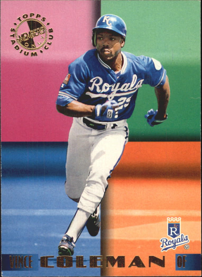 1995 Stadium Club Members Only 50 #12 Vince Coleman