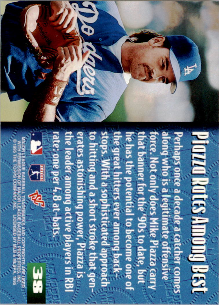 1995 Stadium Club Members Only 50 #38 Mike Piazza back image