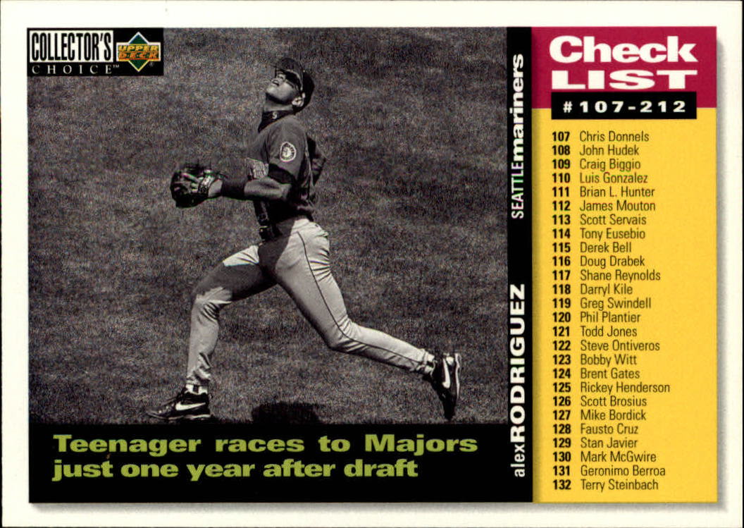 1995 Collector's Choice #527 Alex Rodriguez CL
