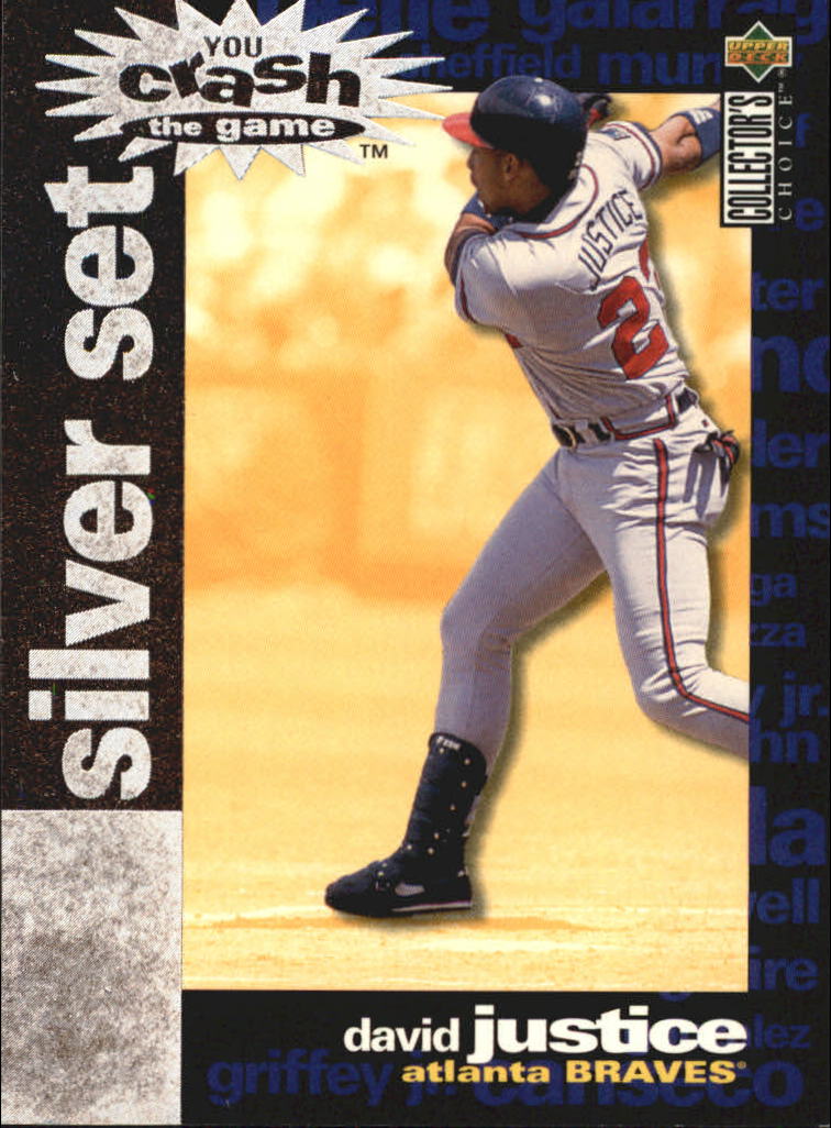 1995 Collector's Choice Crash the Game Exchange #10 David Justice