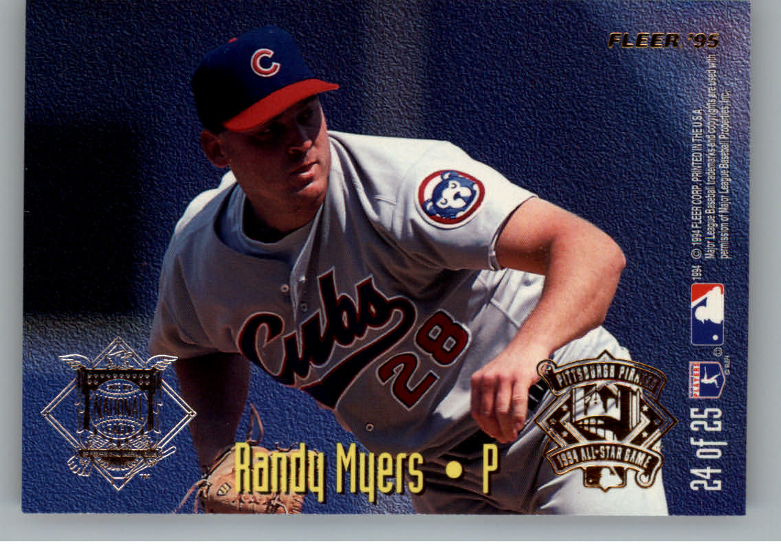 1995 Fleer All-Stars #24 L.Smith/R.Myers back image