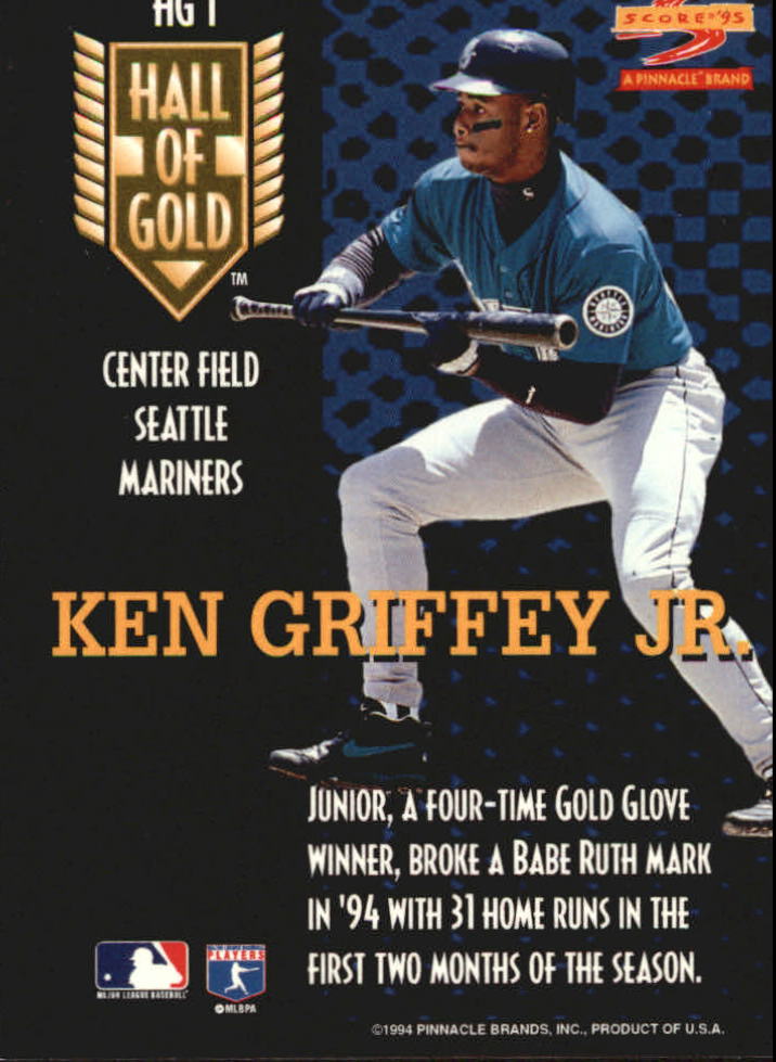 1995 Score Hall of Gold #HG1 Ken Griffey Jr. back image