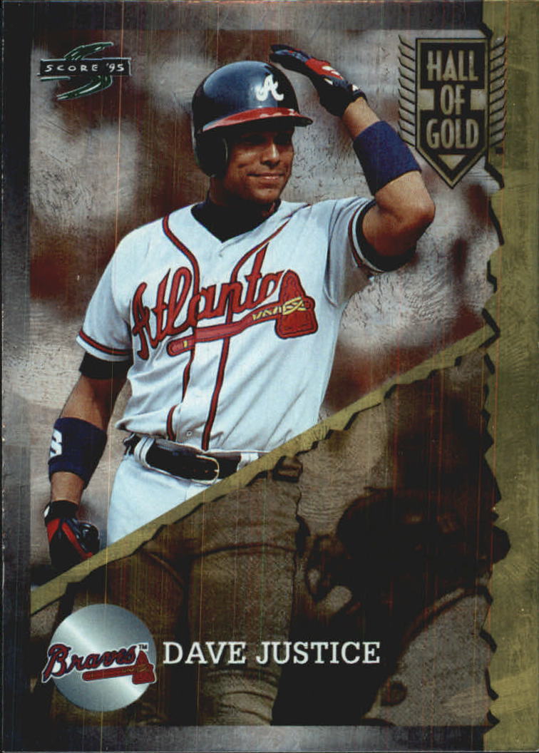 1995 Score Hall of Gold #HG5 David Justice