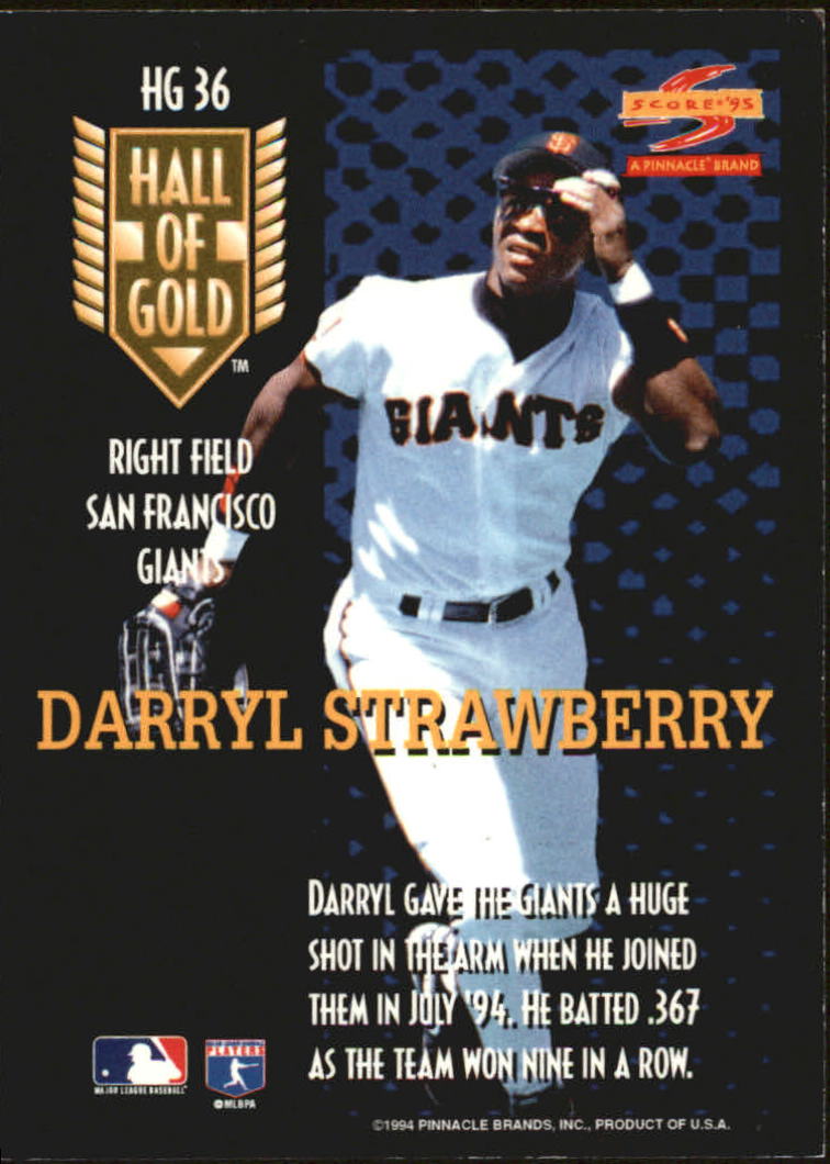 Darryl Strawberry, San Francisco Giant, 1994 : r/SFGiants