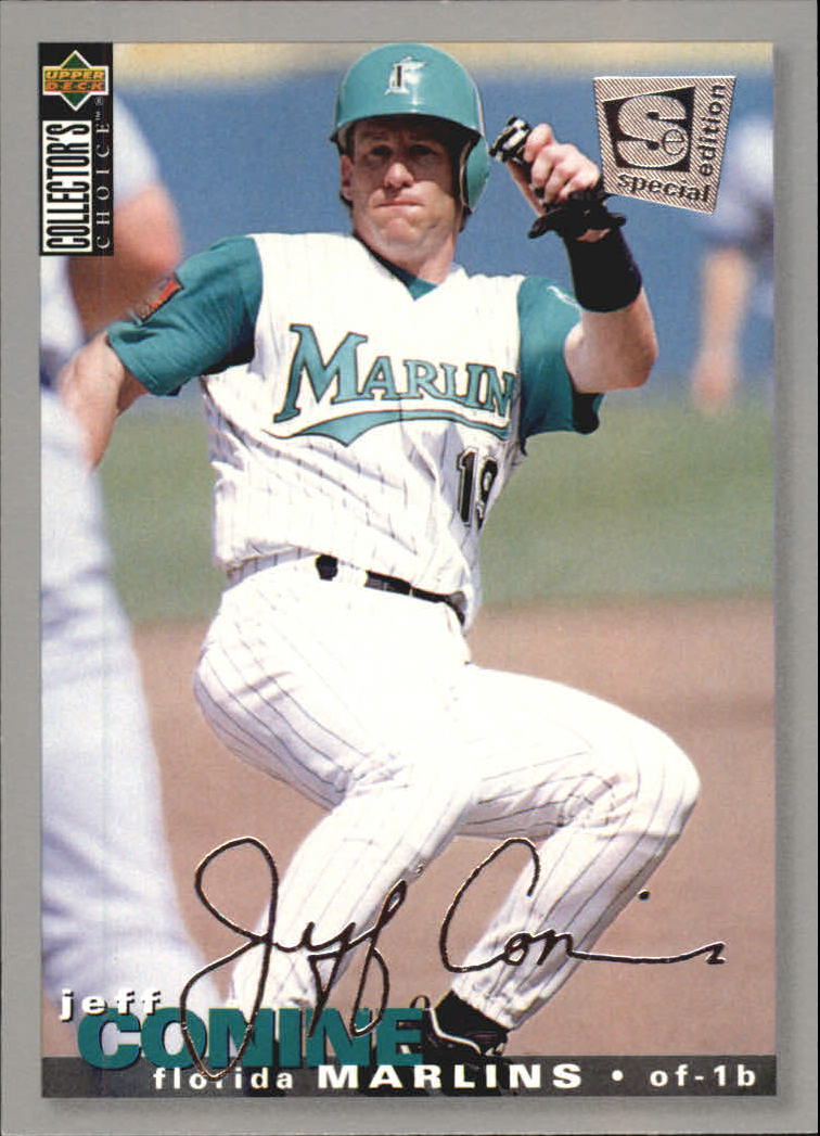 Jeff Conine autographed baseball card (Florida Marlins) 1995 Topps #130