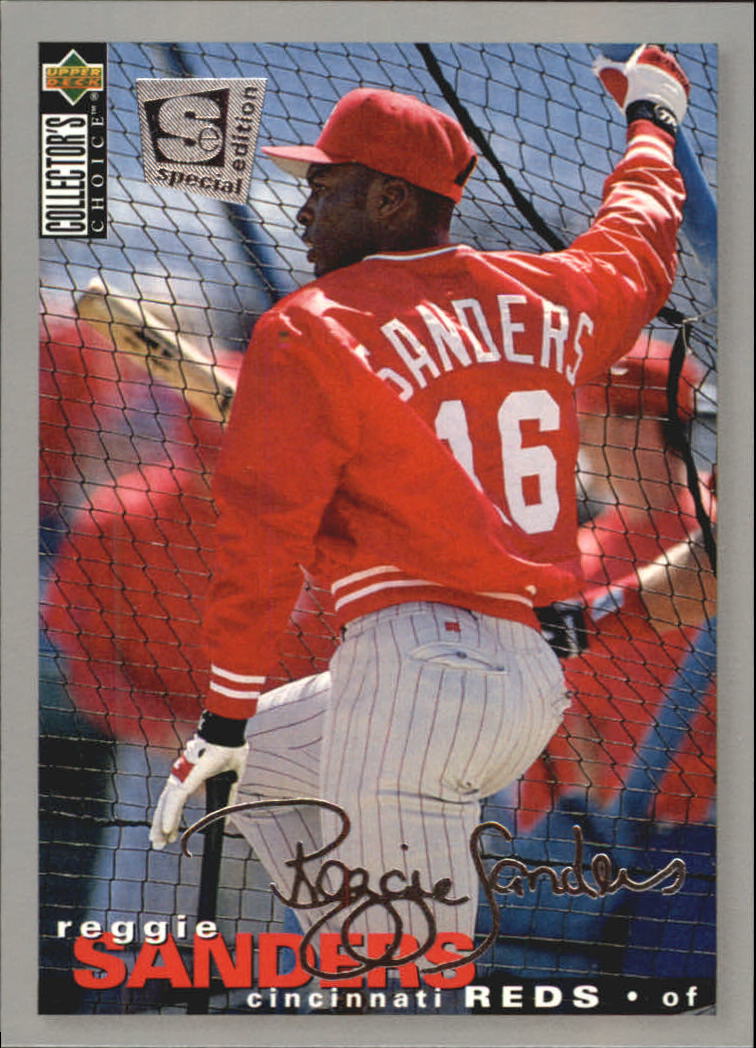1995 Collector's Choice SE Silver Signature #202 Reggie Sanders