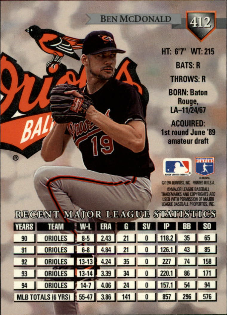 A4353- 1995 Donruss BB Card #s 251-500 +Rookies -You Pick- 15+ FREE US SHIP - Picture 289 of 407
