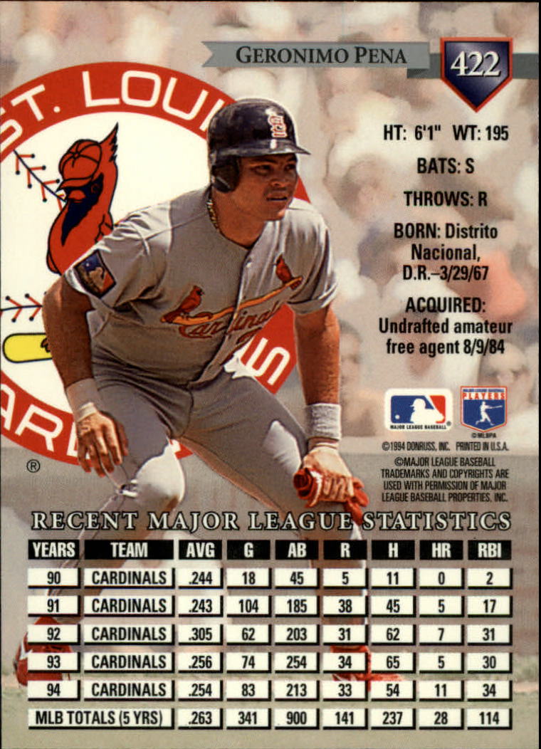 A4353- 1995 Donruss BB Card #s 251-500 +Rookies -You Pick- 15+ FREE US SHIP - Picture 303 of 407