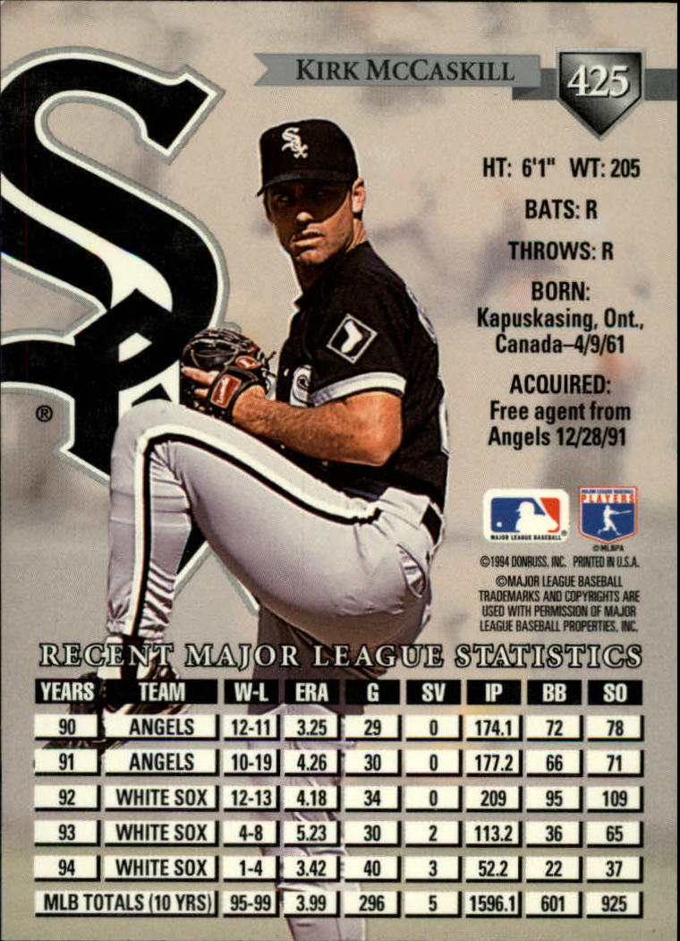 A4353- 1995 Donruss BB Card #s 251-500 +Rookies -You Pick- 15+ FREE US SHIP - Picture 305 of 407