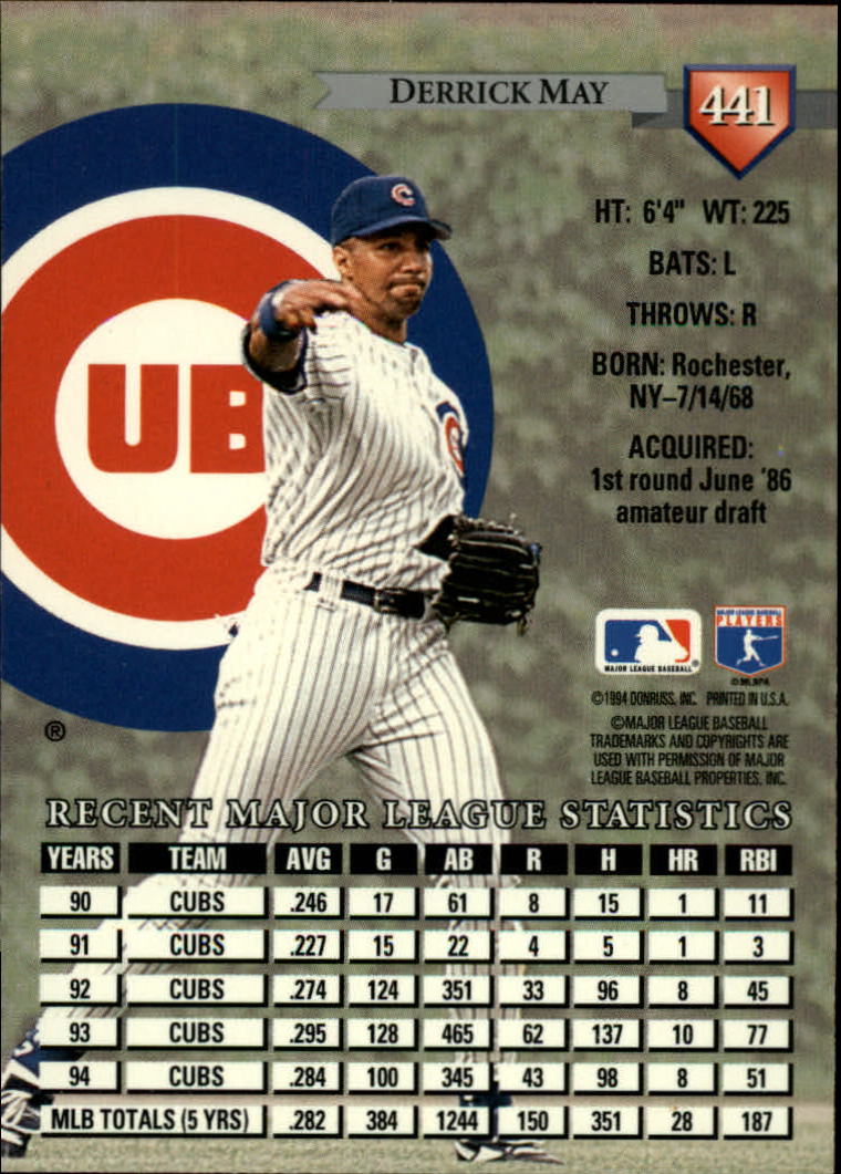 A4353- 1995 Donruss BB Card #s 251-500 +Rookies -You Pick- 15+ FREE US SHIP - Picture 321 of 407