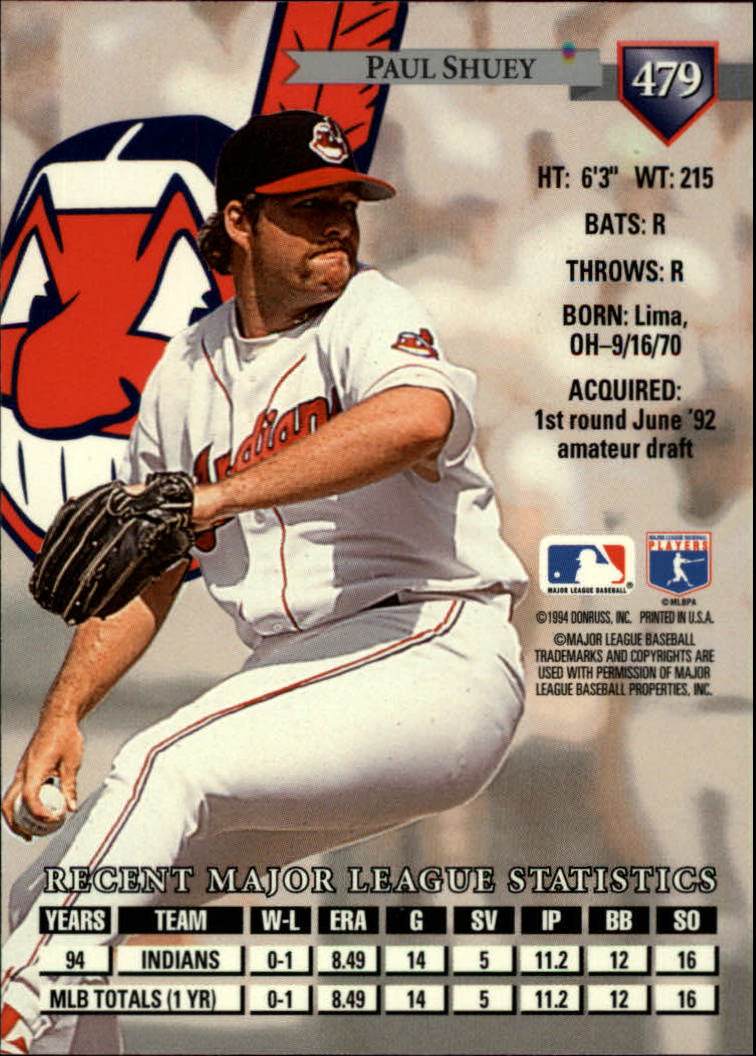 A4353- 1995 Donruss BB Card #s 251-500 +Rookies -You Pick- 15+ FREE US SHIP - Picture 375 of 407