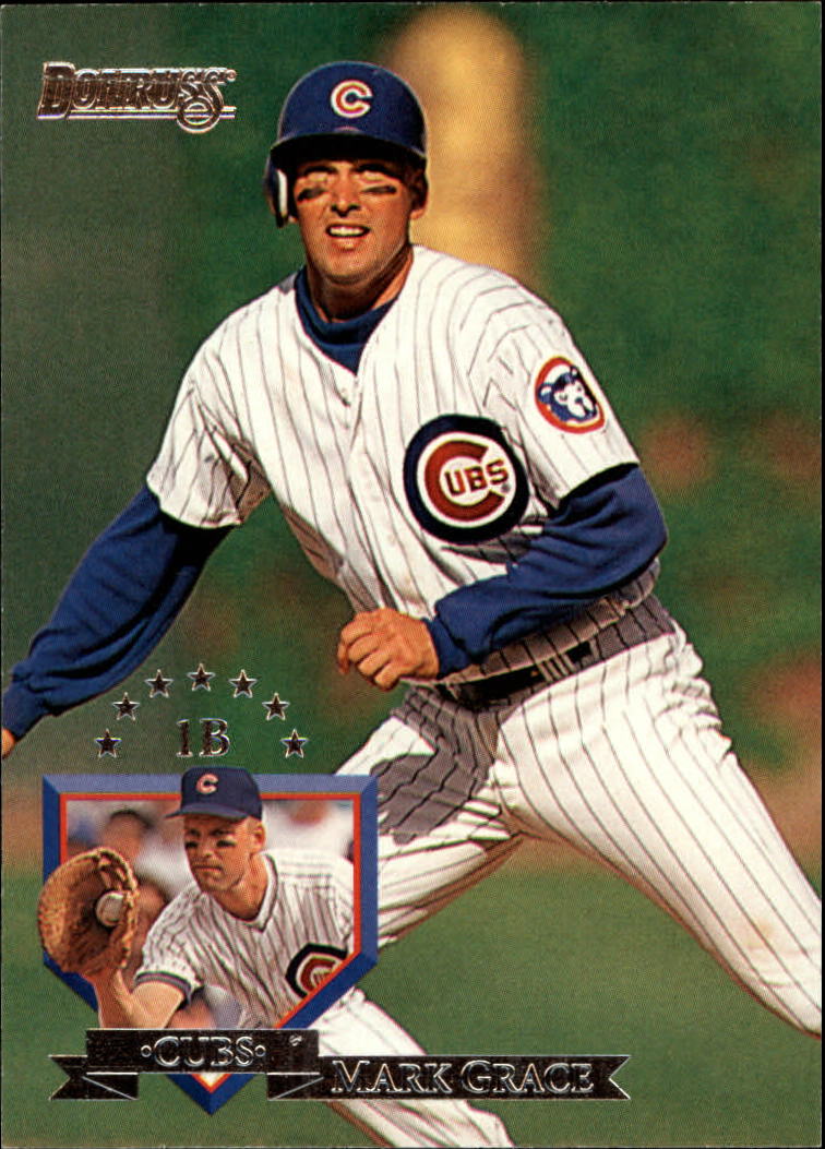 Vintage MARK GRACE Rookie Season Chicago Cubs MLB 34 x 22 Starline Poster