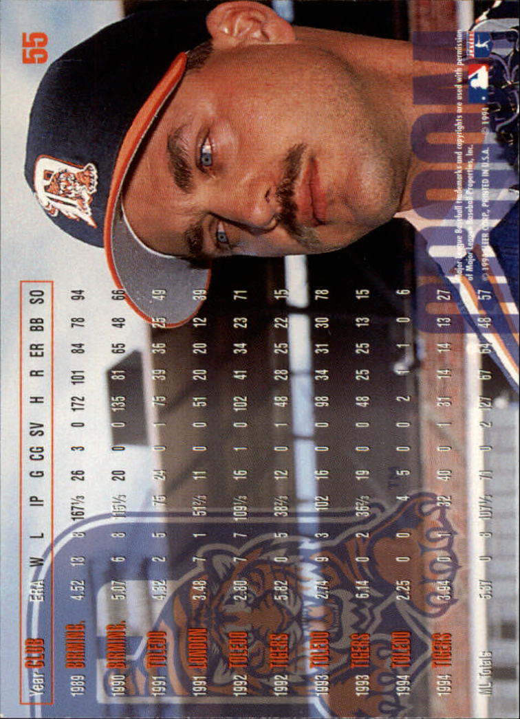 1995 Fleer #55 Buddy Groom back image