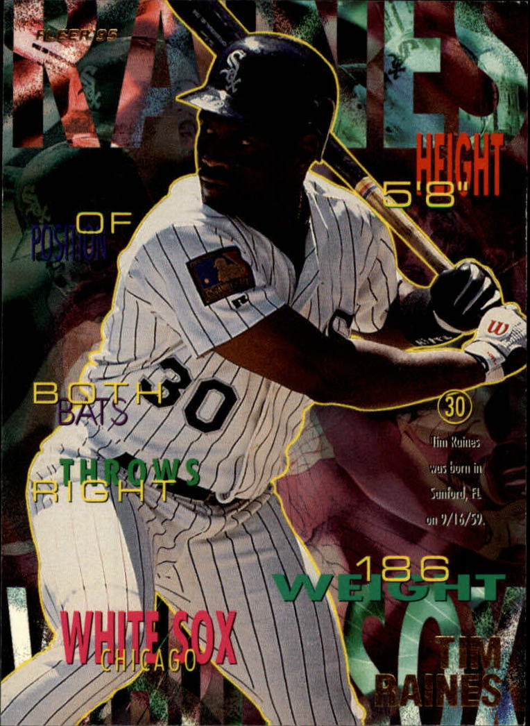 1995 Fleer #127 Tim Raines