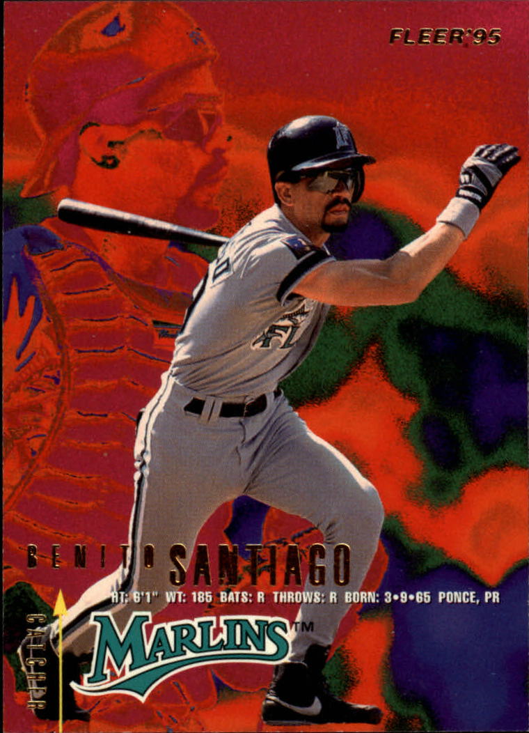 Benito Santiago 1995 Topps #160 Florida Marlins Baseball Card