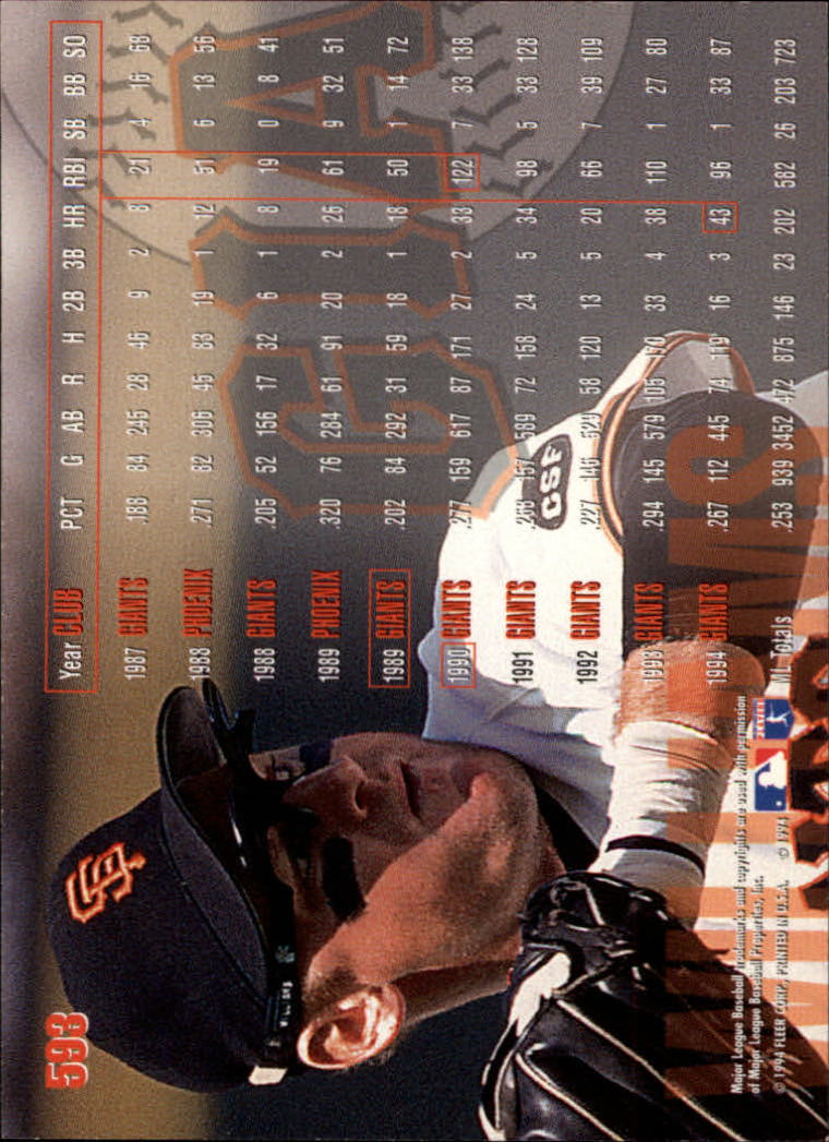 B2004- 1995 Fleer Baseball Cards 501-600 +Inserts -You Pick- 15+ FREE US SHIP - Picture 171 of 205