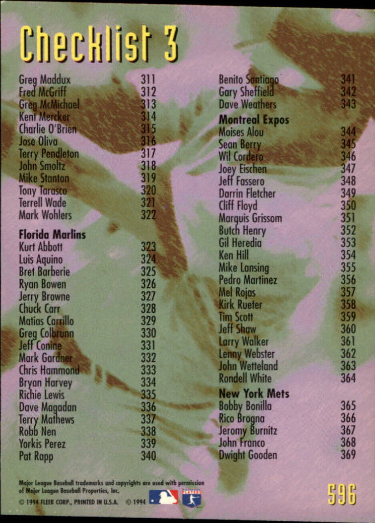B2004- 1995 Fleer Baseball Cards 501-600 +Inserts -You Pick- 15+ FREE US SHIP - Picture 175 of 205