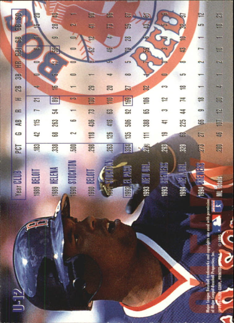 B1415- 1995 Fleer Update BB Card #s 1-200 +Inserts -You Pick- 15+ FREE US SHIP - Picture 25 of 433