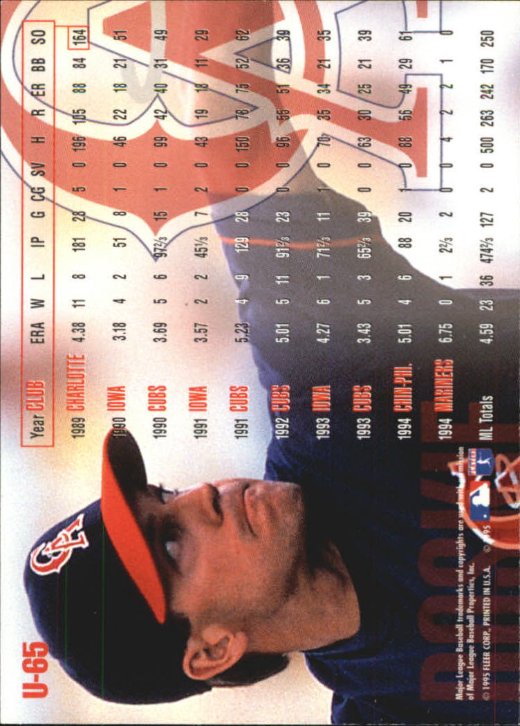 1995 Fleer Update Baseball "Main Set" Base Cards - Picture 127 of 395