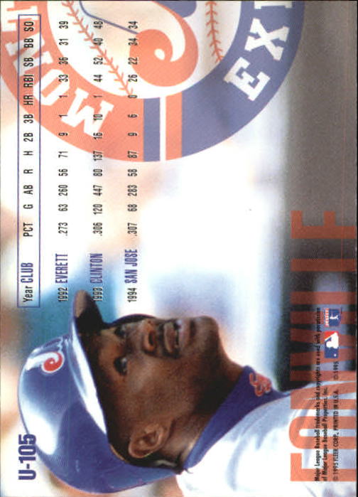 1995 Fleer Update Baseball "Main Set" Base Cards - Picture 207 of 395