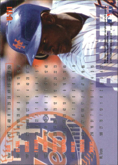 1995 Fleer Update Baseball "Main Set" Base Cards - Picture 219 of 395